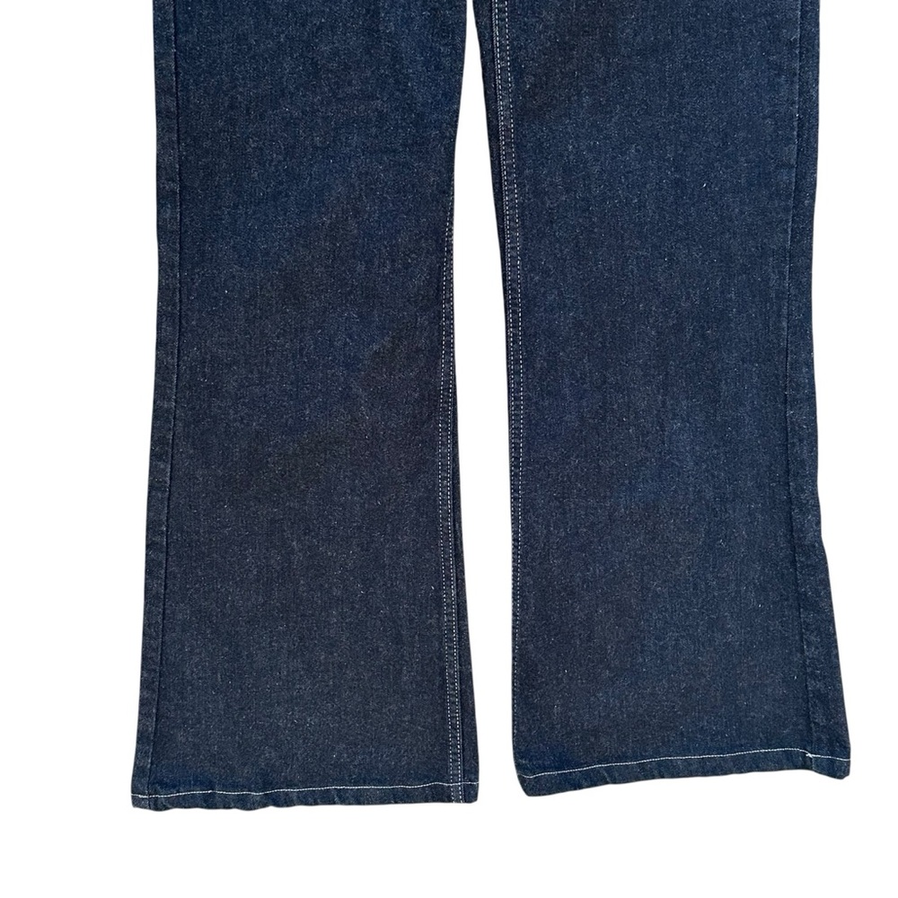 Seventy + Mochi Dark Wash High Rise Contrast Stitch Queenie Jeans Nightfall 25 - Picture 5 of 12
